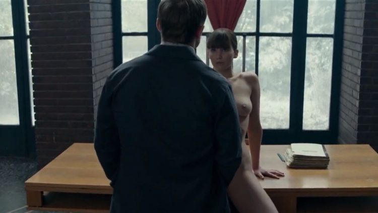 Red Sparrow uncensored nude & sex scenes